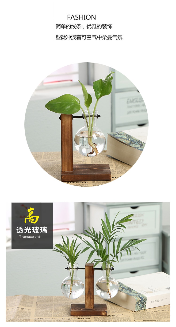 סט אגרטלים משולב עץ לגידול הידרופוני