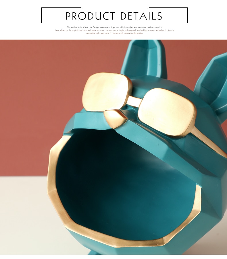 פסלון כלב לאחסון מפתחות ושאר דברים שהולכים לאיבוד במגוון צבעים