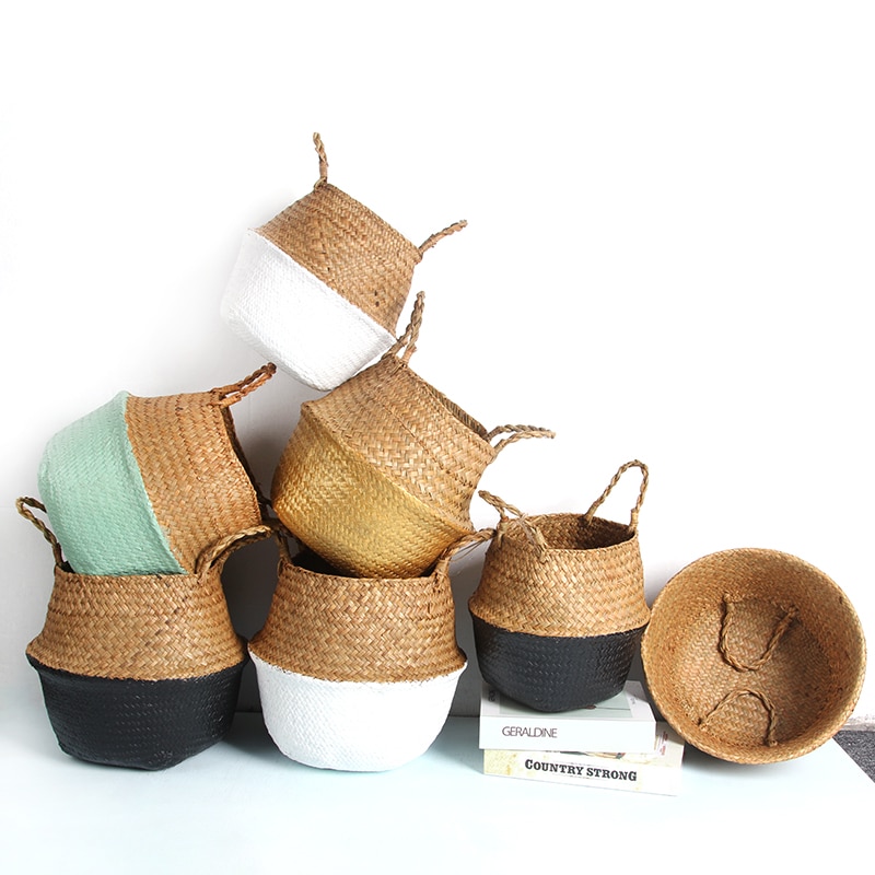 סל אחסון מקרמה במגוון במגוון צורות