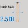double heads 2.5m