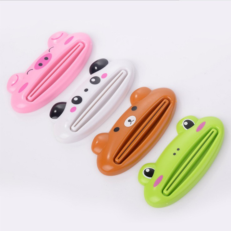 בית משחת שיניים Dispenser מסחטת אביזרי אמבטיה משחת שיניים מחזיק ארגונית צבע לשיער קוסמטי Creative מסחטת אין פסולת