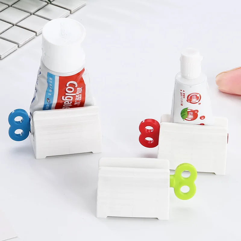 בית משחת שיניים Dispenser מסחטת אביזרי אמבטיה משחת שיניים מחזיק ארגונית צבע לשיער קוסמטי Creative מסחטת אין פסולת